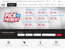 Tablet Screenshot of prioritynissanrichmond.com